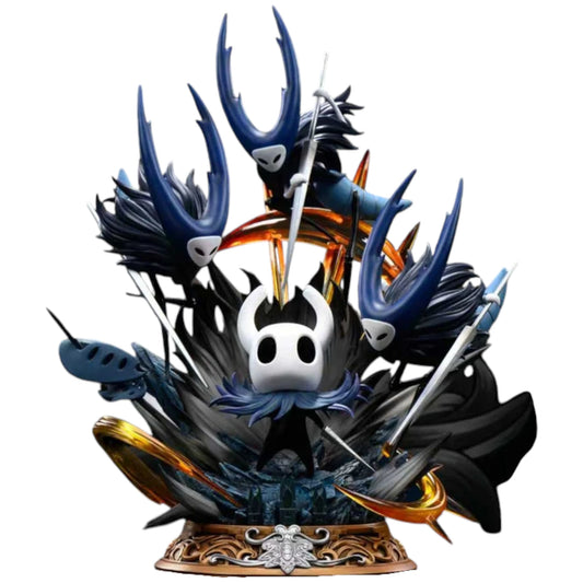 Preventa Resina The Knight vs Mantis Lord Figura Hollow Knight Stone Custom & Radiance Estudio