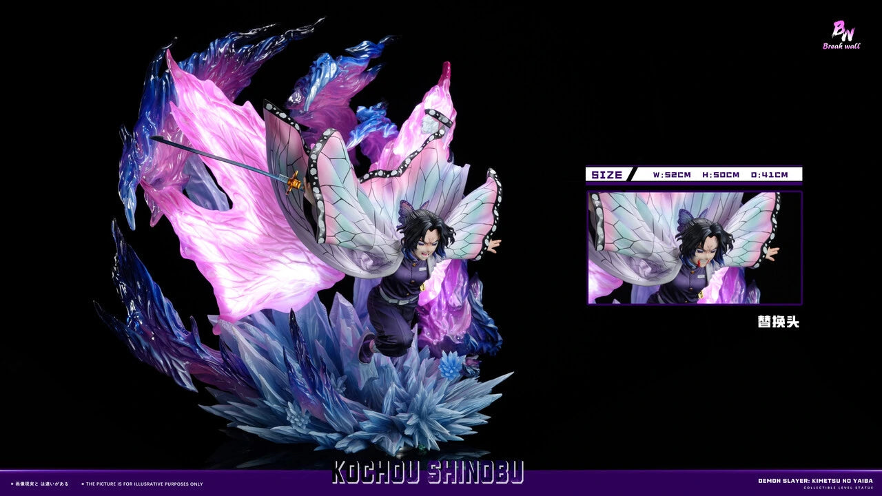 "Preventa Resina Kochou Shinobu Figura Demon Slayer: Kimetsu no Yaiba  1/6 Breakwall Estudio"
