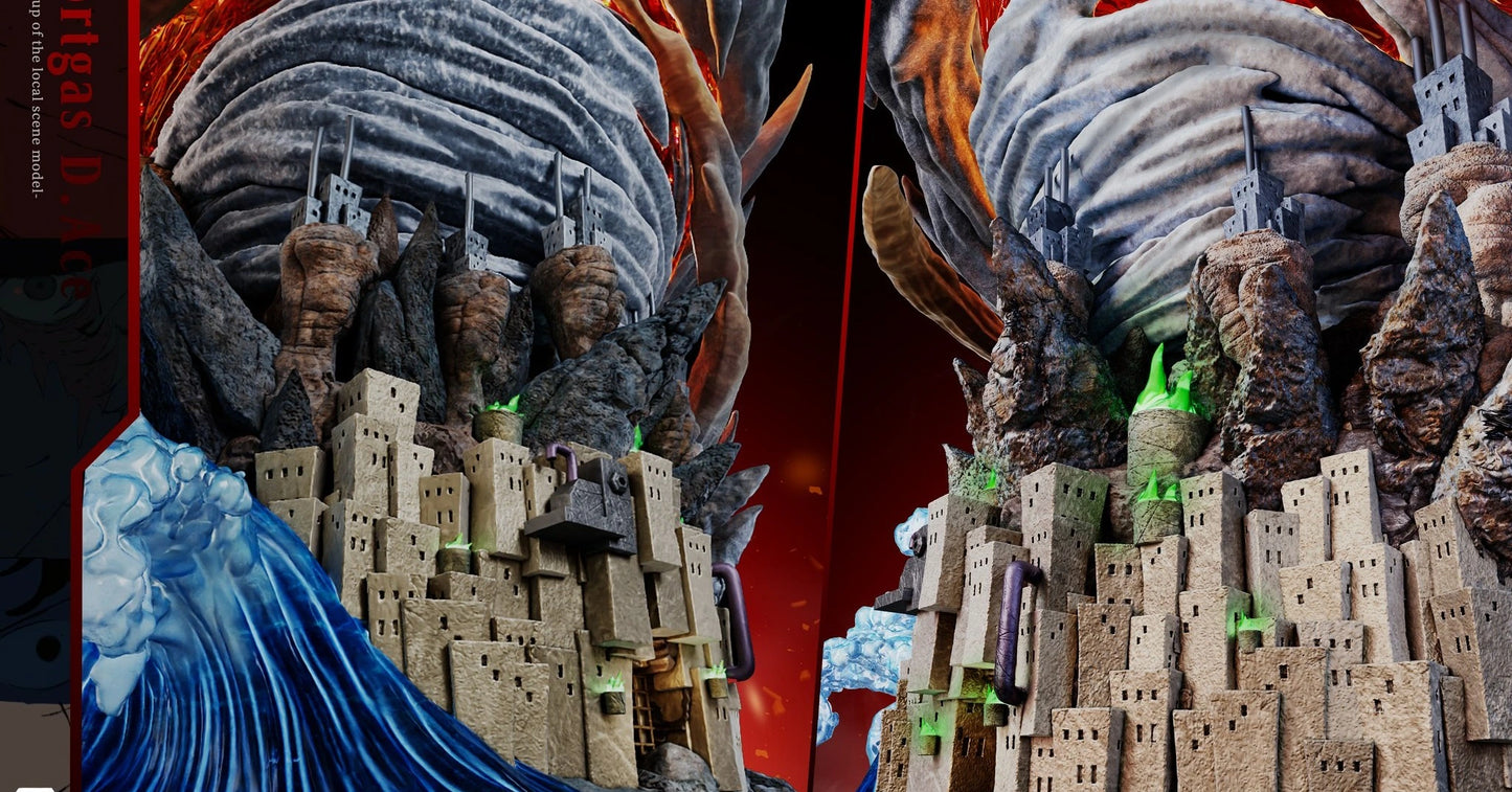 "Preventa Resina Portgas D. Ace  Figura One Piece Seven  Estudio"