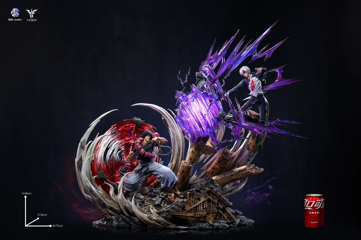 Preventa Resina Gojo Satoru vs Toji Fushiguro Figura Jujutsu Kaisen 1/6 Kol & YingFa  Estudio