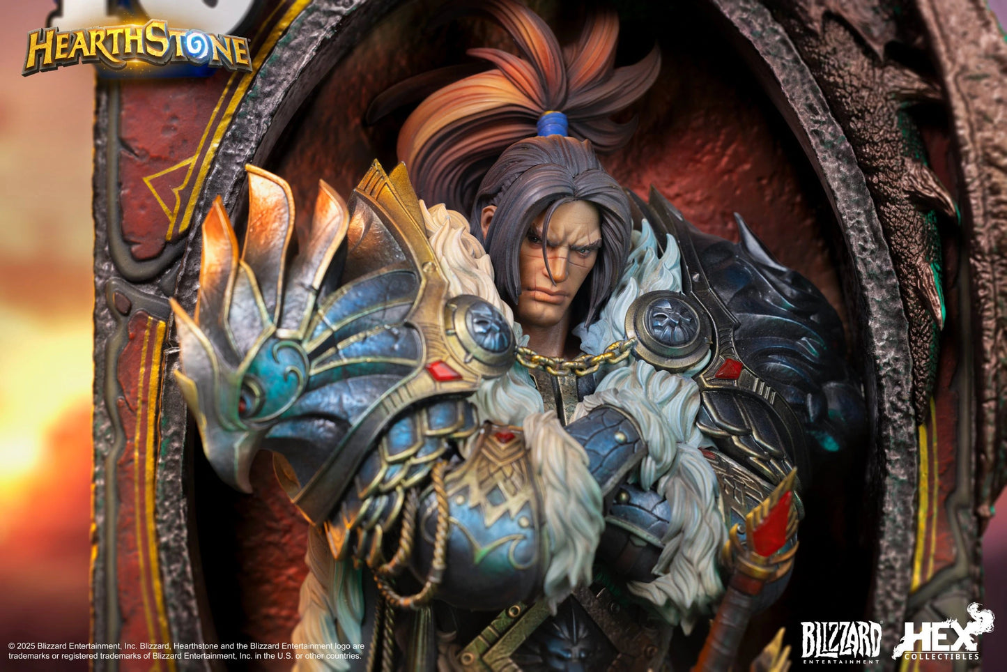 Preventa Resina Varian Wrynn Figura Hearthstone  Hex Collectibles & Blizzard Entertainment (Licencia) Estudio