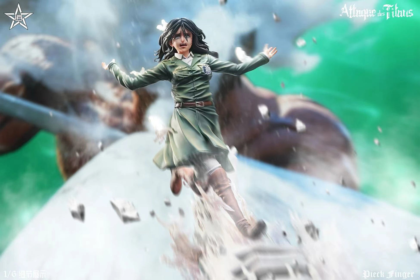 Preventa Resina Pieck Finger Figura Attack On Titan WindJas Estudio