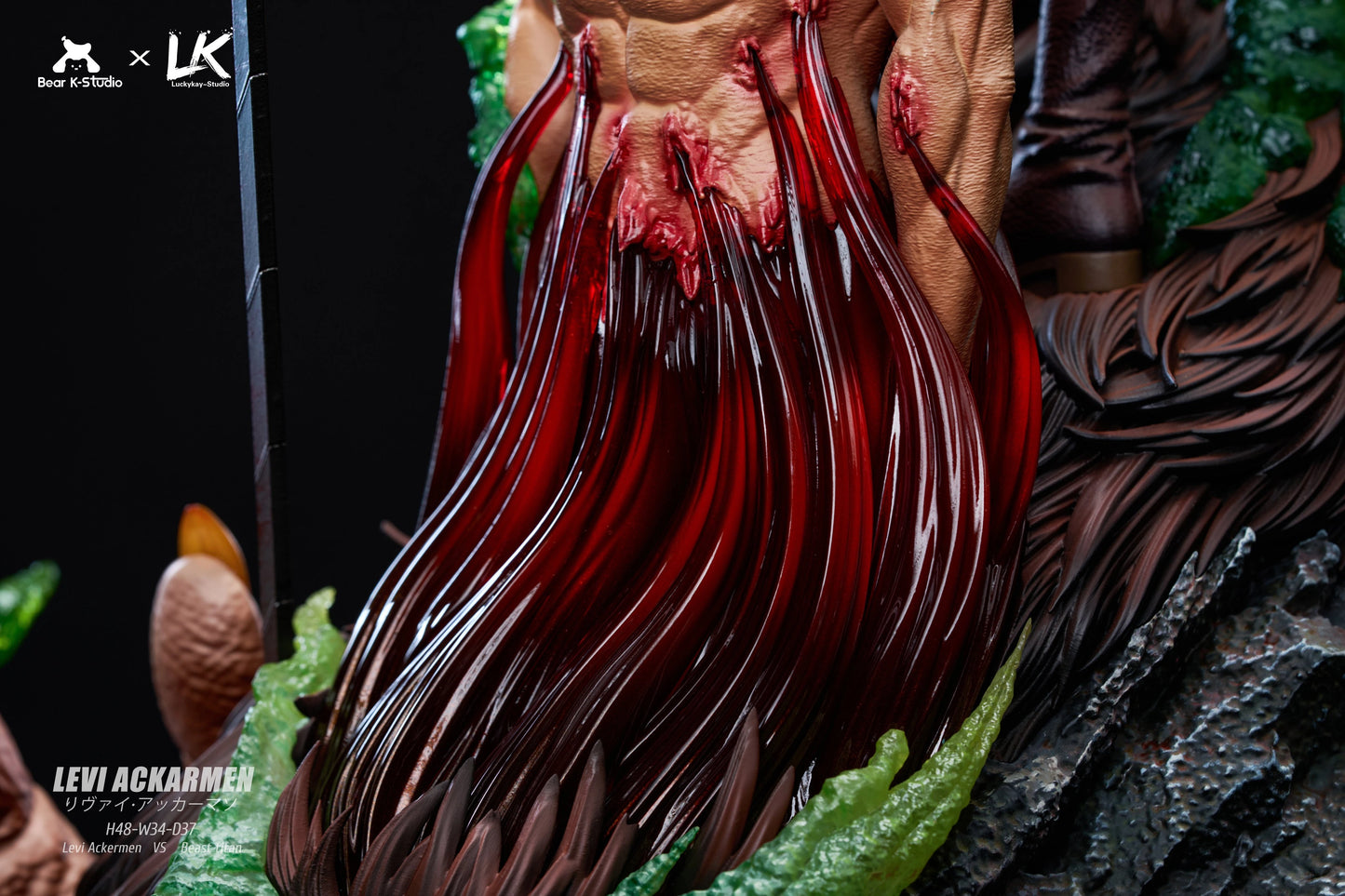 Preventa Resina Levi vs Zeke Figura Attack On Titan BK & LK  Estudio