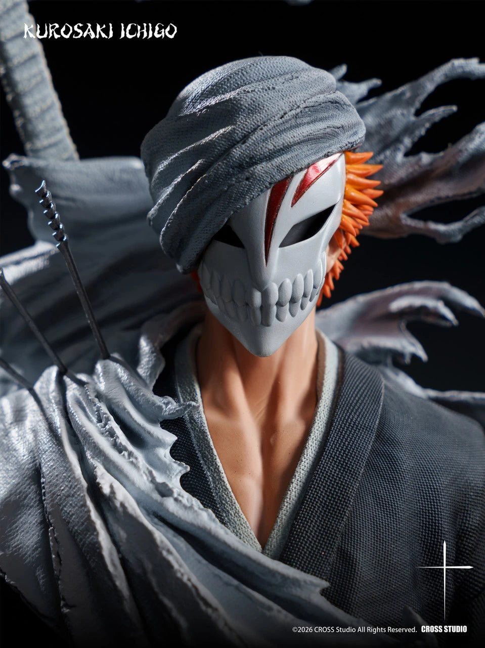 Preventa Resina Ichigo Kurosaki Figura Bleach 1/6 Cross Estudio