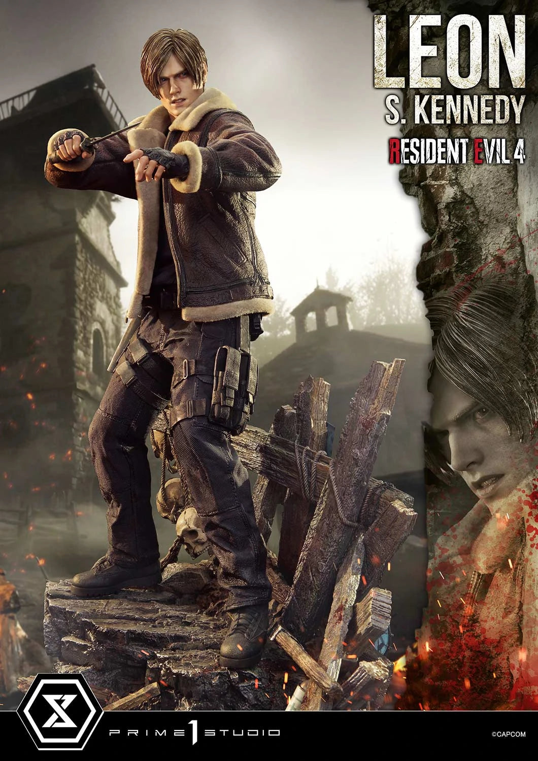 Preventa Resina Leon S. kennedy Figura Resident Evil 4 Prime 1 (Licencia) Estudio