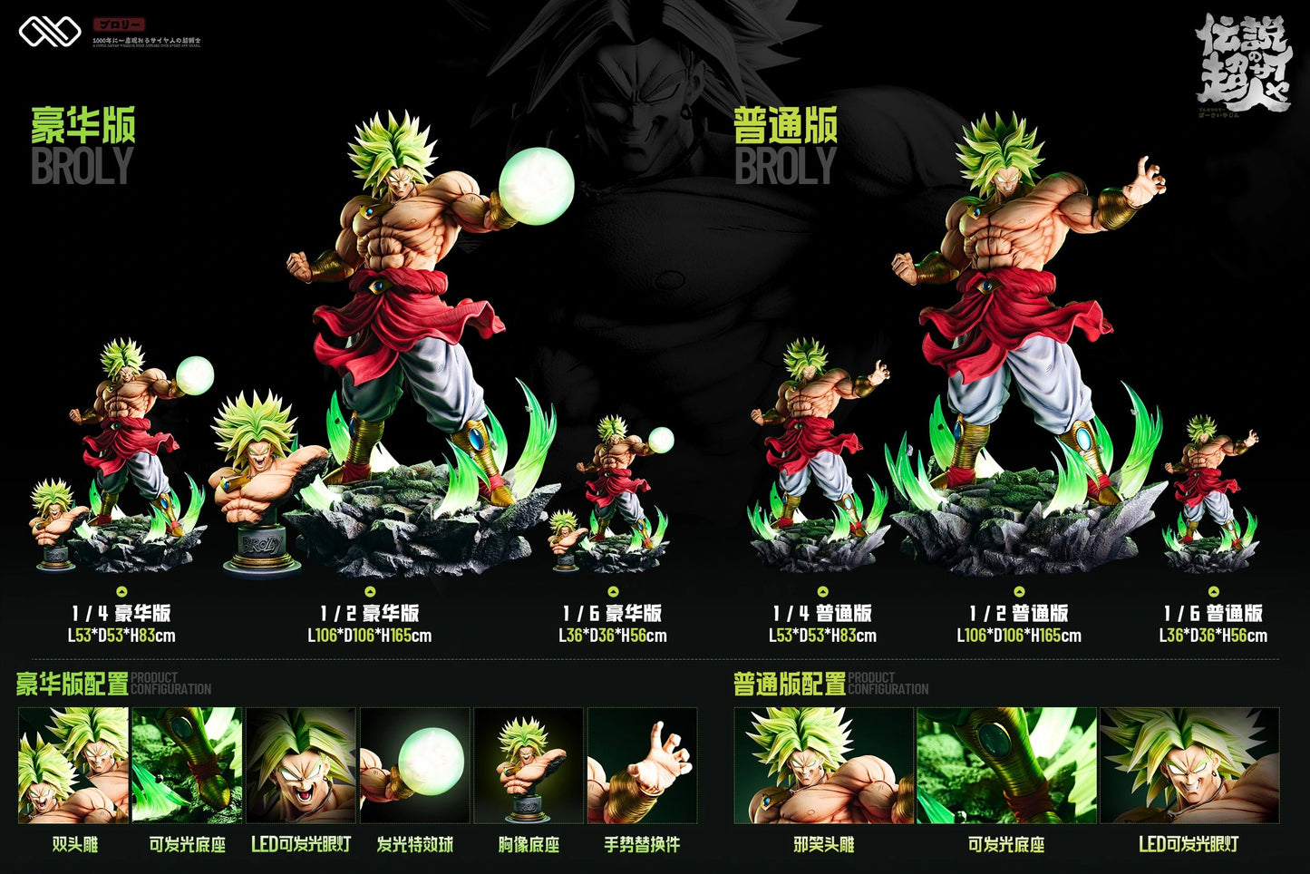 Preventa Resina Broly Figura Dragon Ball Infinity Estudio