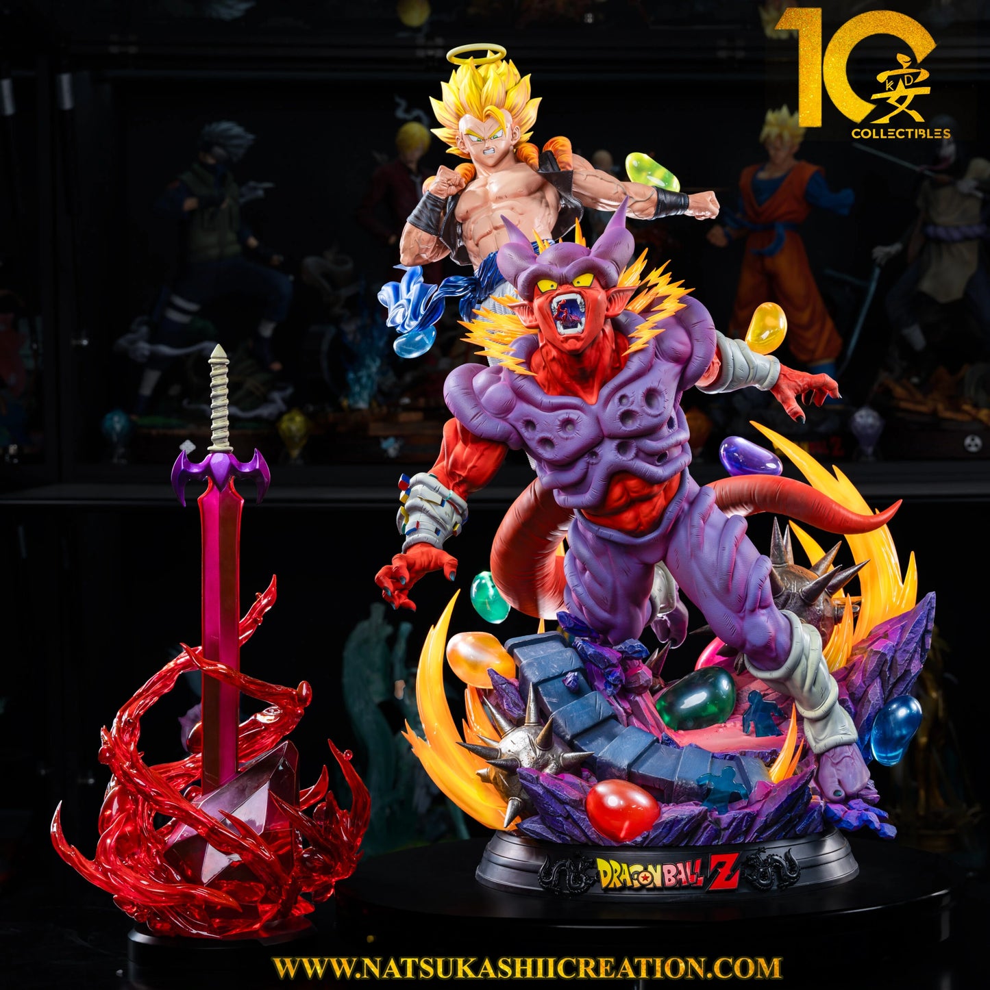 Preventa Resina Gogeta vs Janemba Figura Dragon Ball KD Collectibles  Estudio