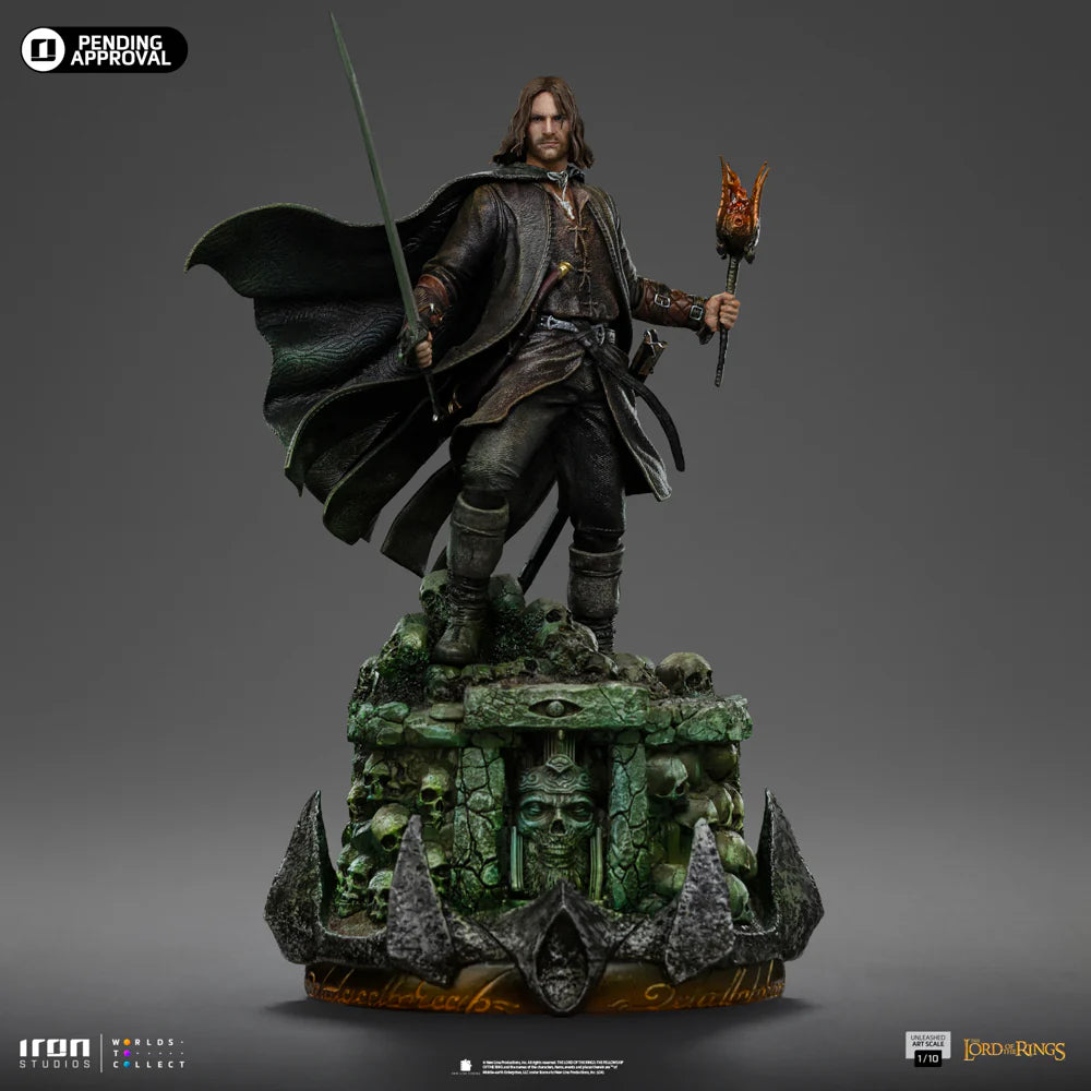 "Preventa Resina Aragorn Figura El señor de los anillos  Iron (Licencia) Estudio"