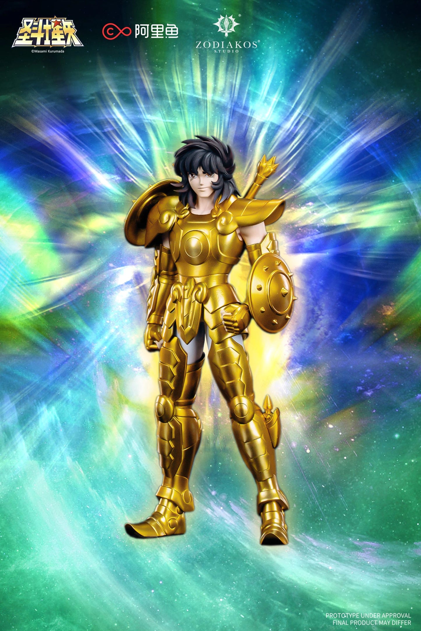 Preventa PVC Dohko,Mu,Shaka & Aioros Figura Caballeros del Zodiako Zodiakos  Estudio