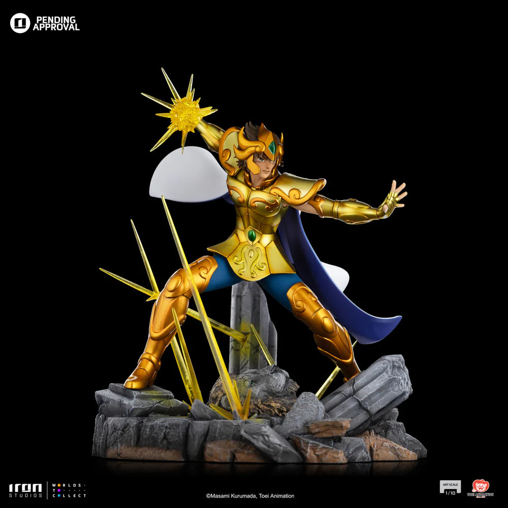 Preventa Resina Aiolia de Leo Figura Caballeros del Zodiako Iron (Licencia) Estudio