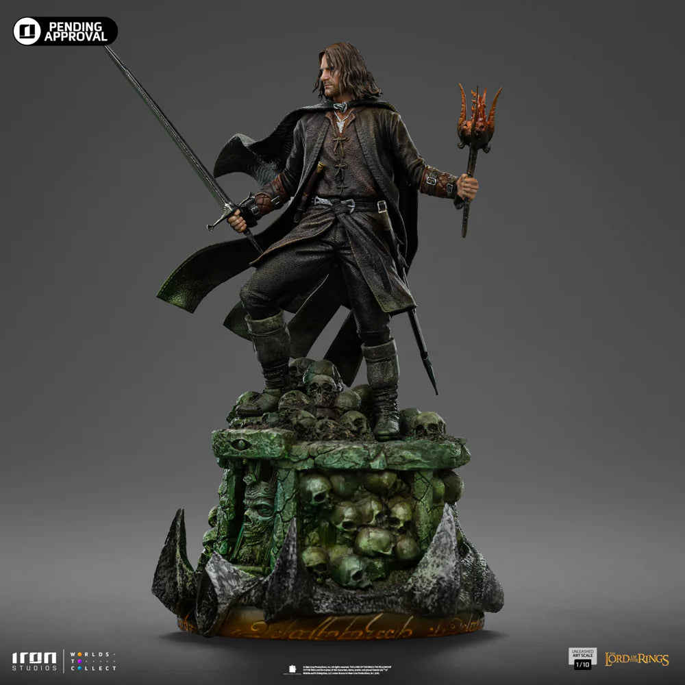 "Preventa Resina Aragorn Figura El señor de los anillos  Iron (Licencia) Estudio"