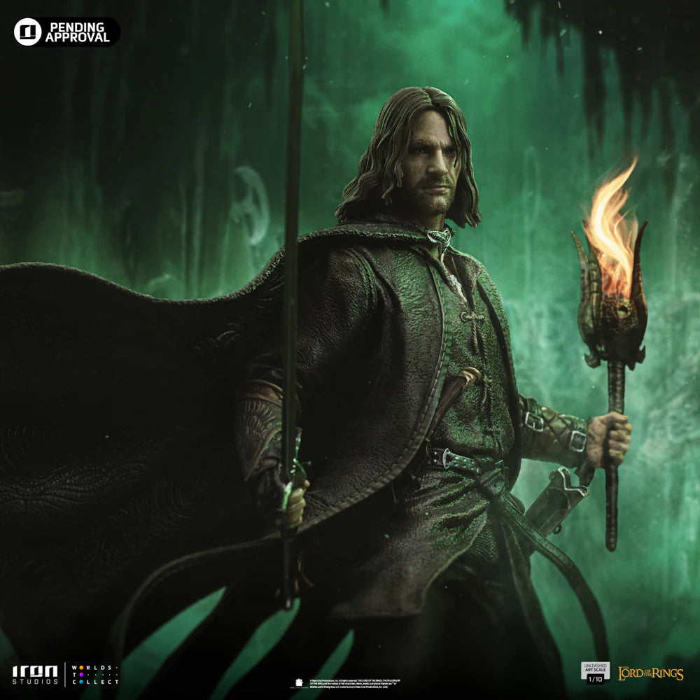 "Preventa Resina Aragorn Figura El señor de los anillos  Iron (Licencia) Estudio"