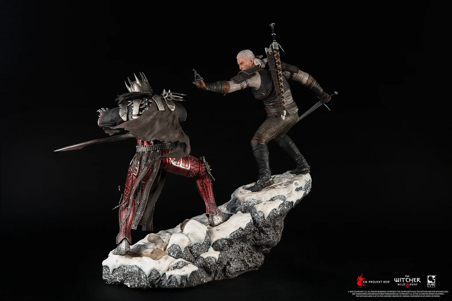 Preventa Resina Geralt vs Eredin Figura The Witcher 3 Pure Arts (Licencia) Estudio