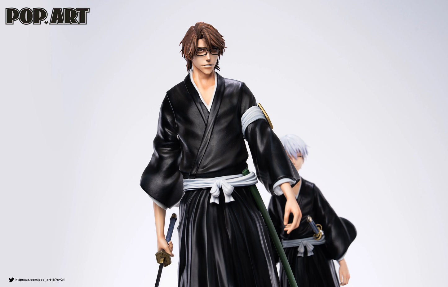 Preventa Resina Aizen & Ichimaru Gin Figura Bleach POP.ART  Estudio