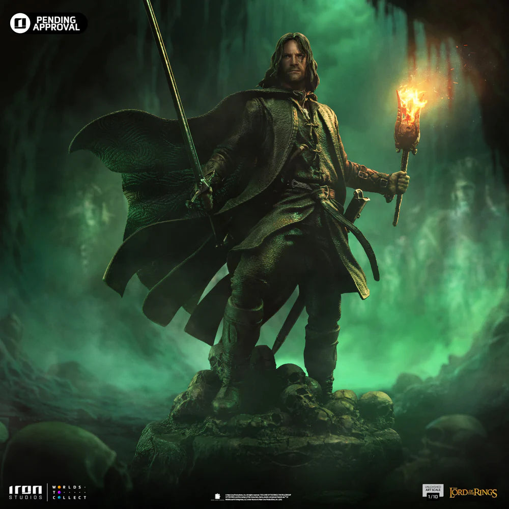 "Preventa Resina Aragorn Figura El señor de los anillos  Iron (Licencia) Estudio"