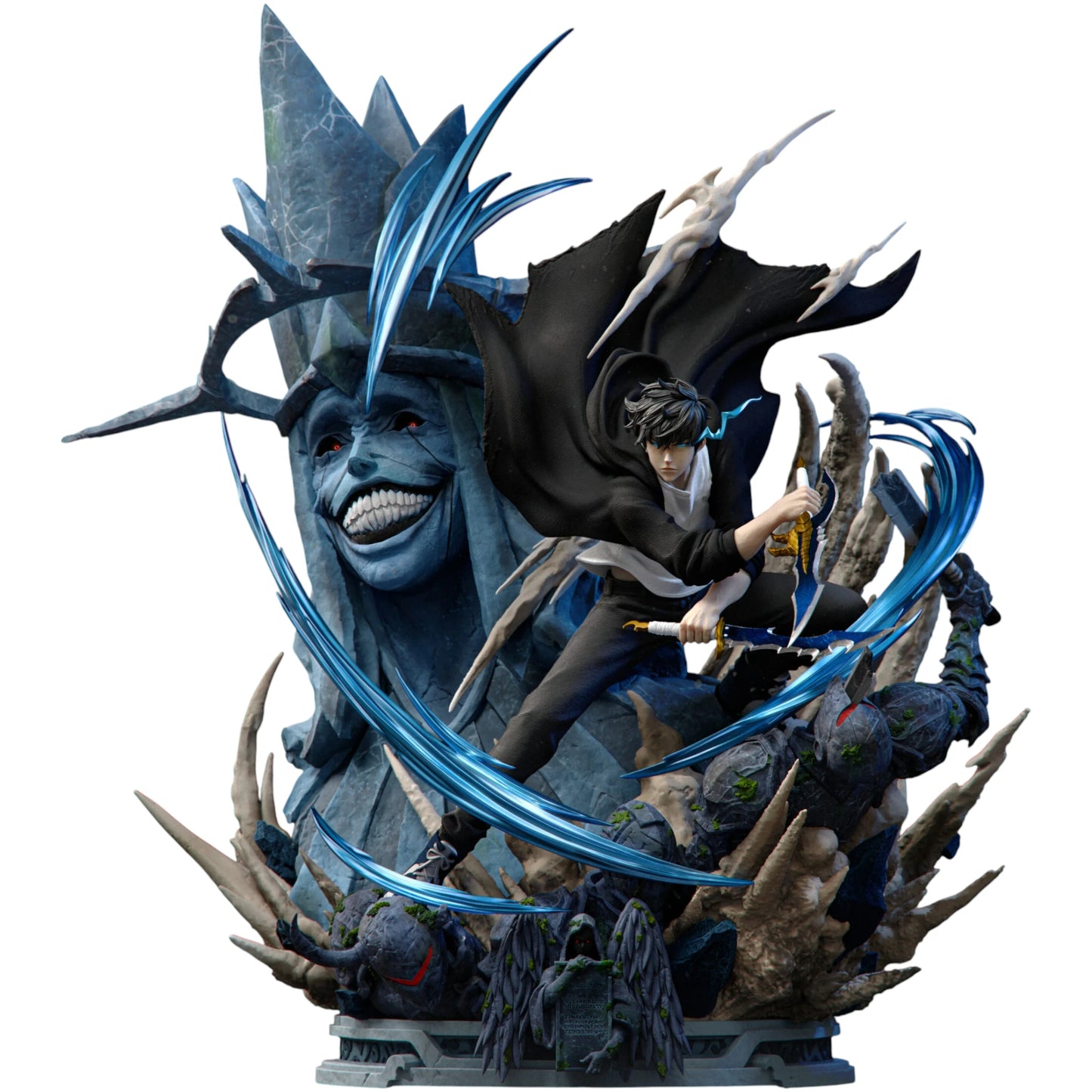 Preventa Resina Sung Jin Woo Figura Solo Leveling Mask Estudio