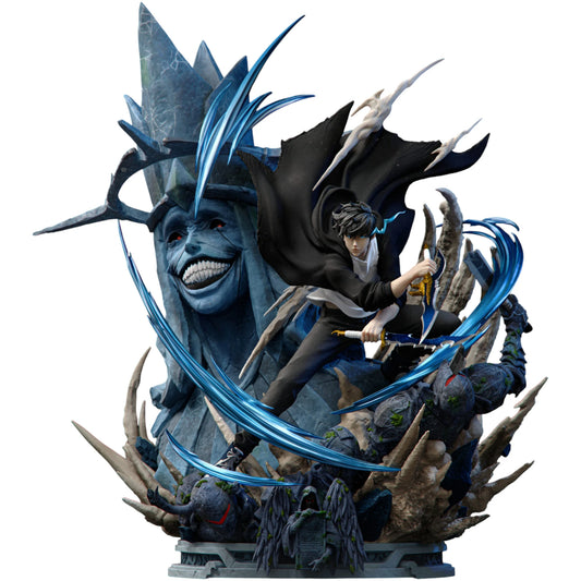 Preventa Resina Sung Jin Woo Figura Solo Leveling Mask Estudio