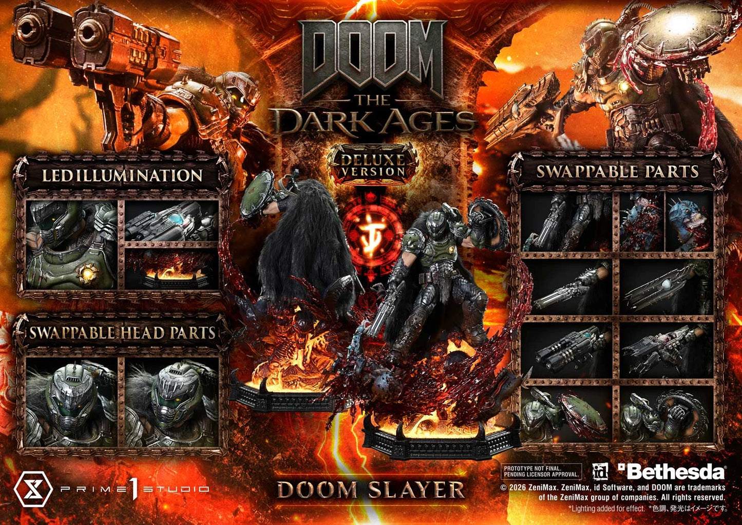 "Preventa Resina Doom Slayer  Figura DOOM: The Dark Ages   Prime 1 (Licencia) Estudio"