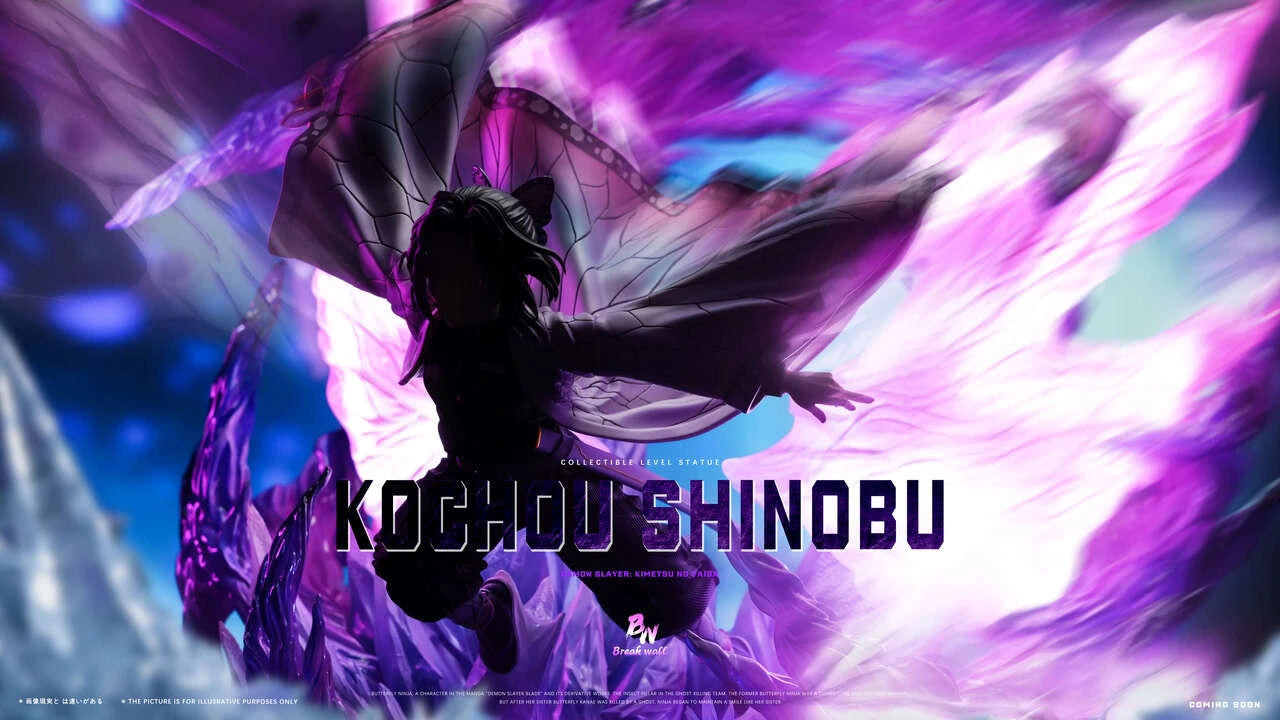 "Preventa Resina Kochou Shinobu Figura Demon Slayer: Kimetsu no Yaiba  1/6 Breakwall Estudio"