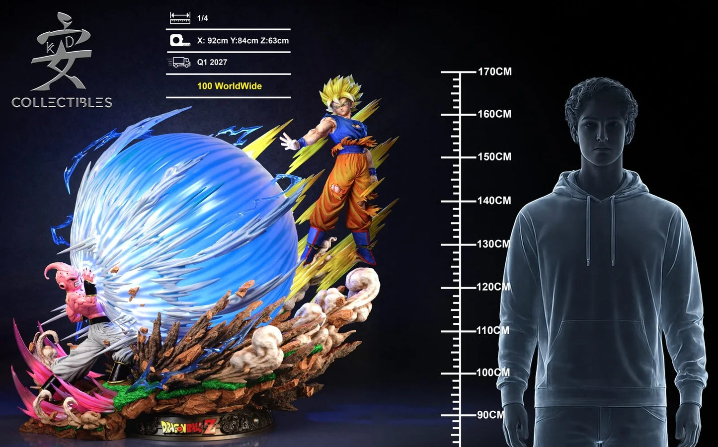 Preventa Resina Goku vs Kid Buu Figura Dragon Ball 1/4 KD Collectibles  Estudio