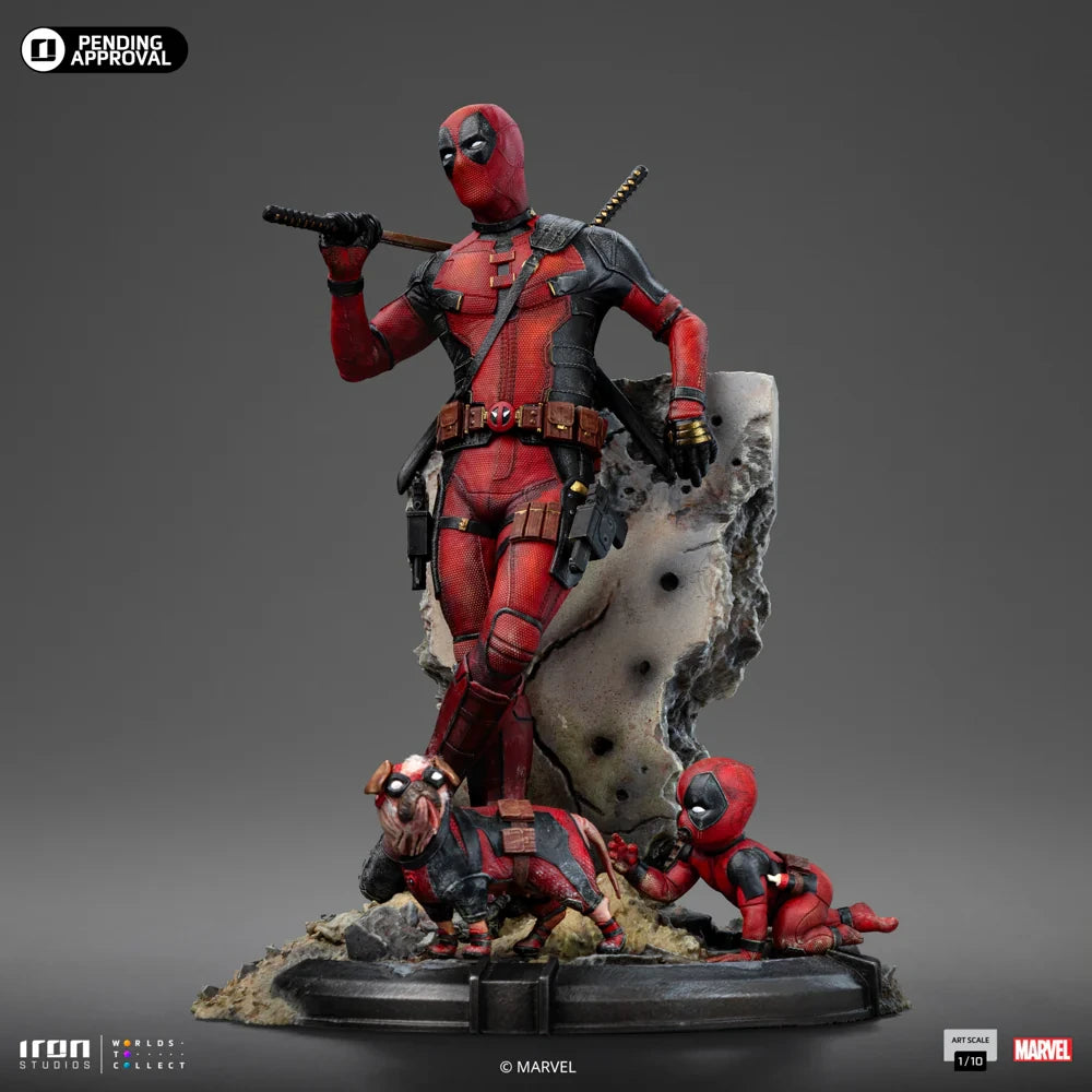 Preventa Resina Deadpool Figura Deadpool & Wolverine Iron (Licencia) Estudio