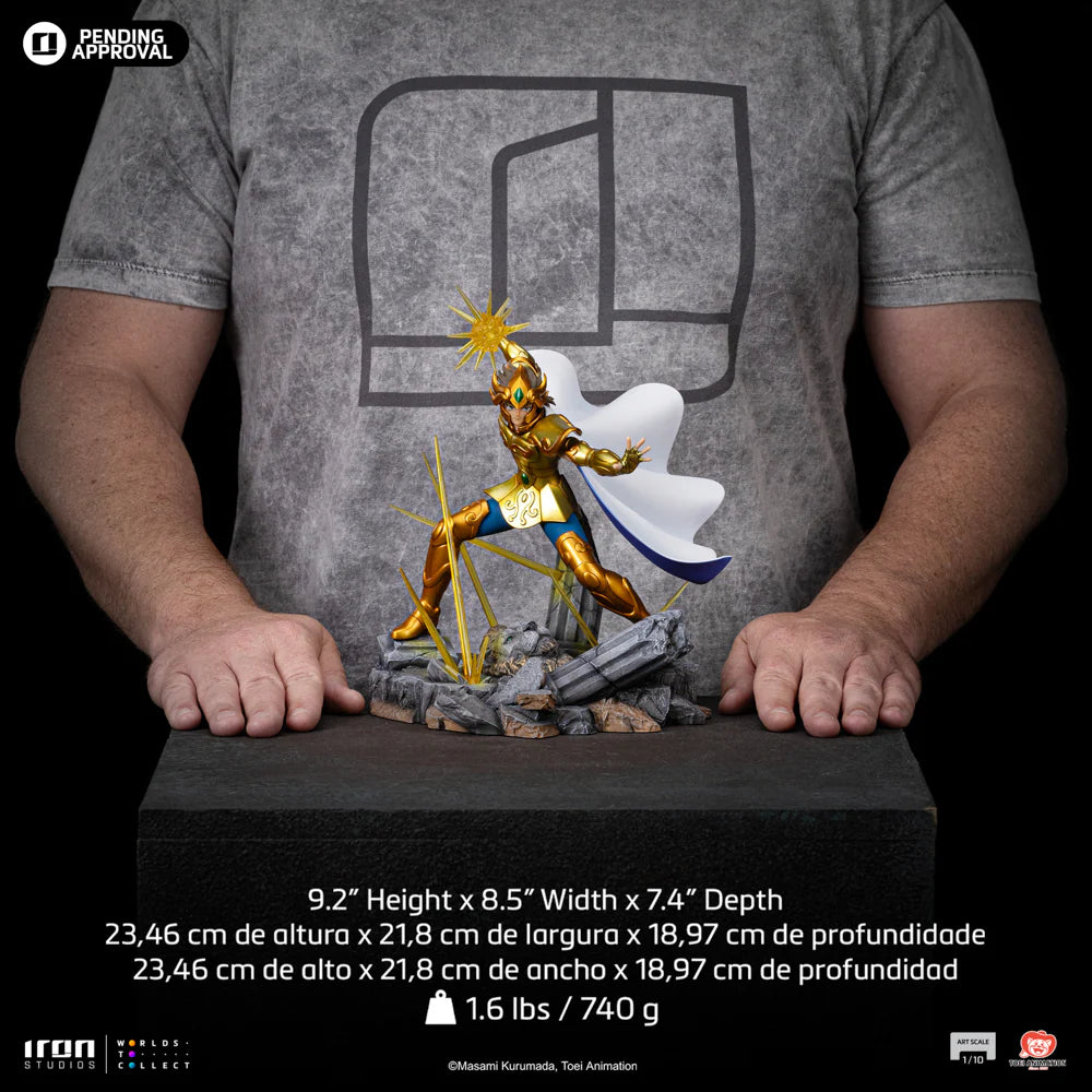Preventa Resina Aiolia de Leo Figura Caballeros del Zodiako Iron (Licencia) Estudio