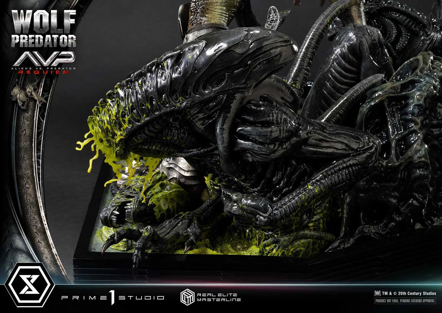 Preventa Resina Wolf Predator Figura Aliens vs Predator: Requiem Prime 1 (Licencia) Estudio