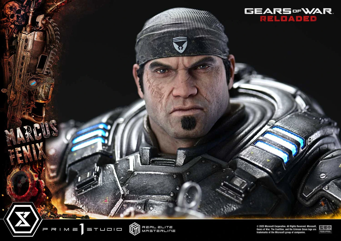 "Preventa Resina Marcus Fenix Figura Gears of War: Reloaded  Prime 1 (Licencia) Estudio"