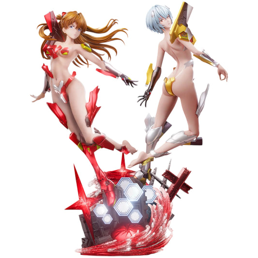 Preventa Resina Asuka Langley & Rei Ayanami Figura Evangelion BBSD Estudio