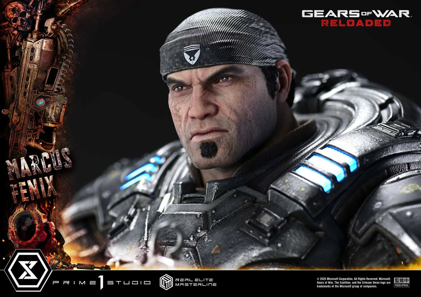 "Preventa Resina Marcus Fenix Figura Gears of War: Reloaded  Prime 1 (Licencia) Estudio"
