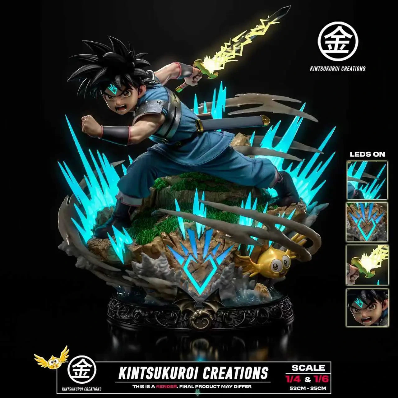 Preventa Resina Dai Figura Dragon Quest: The Adventure of Dai Kintsukuroi Creations Estudio