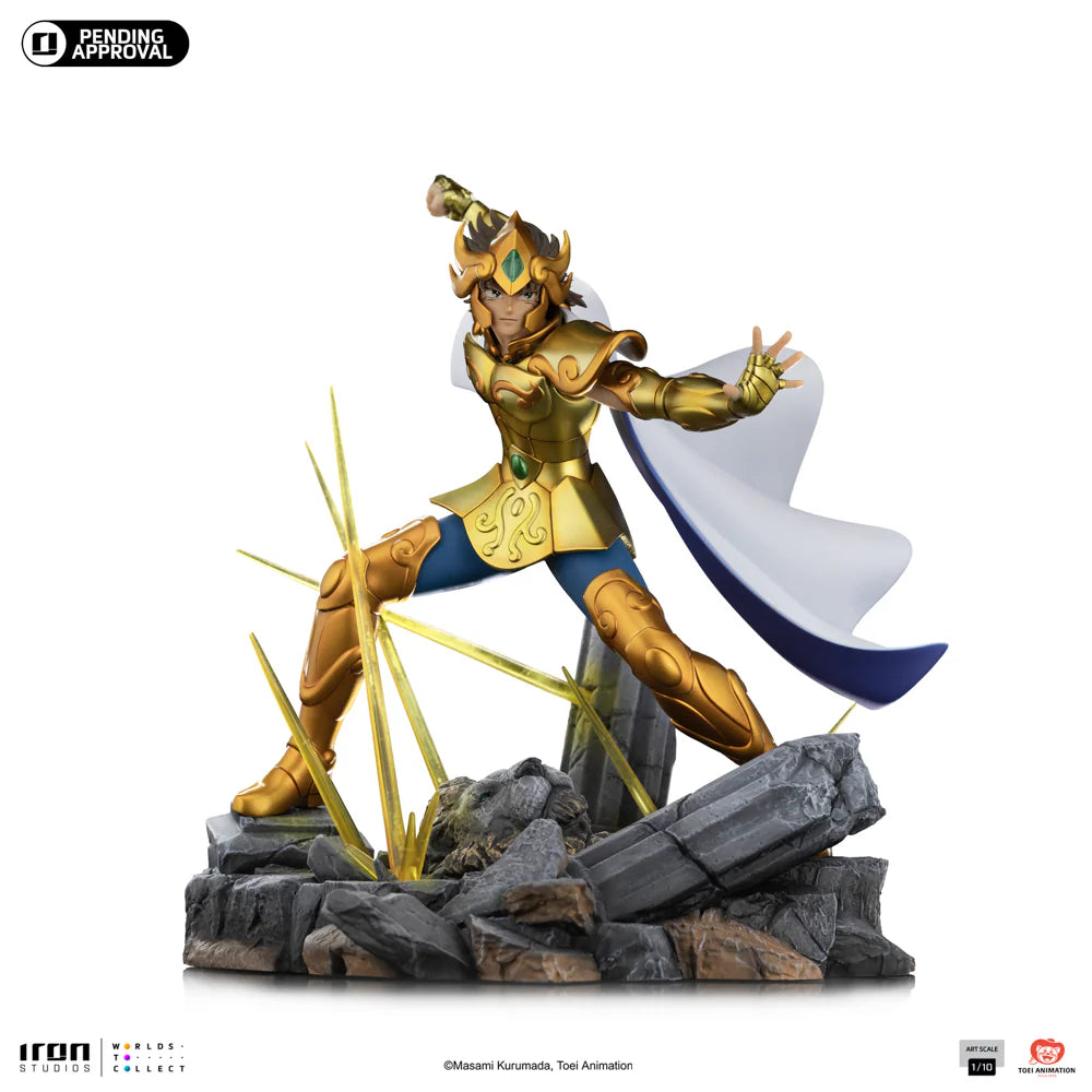 Preventa Resina Aiolia de Leo Figura Caballeros del Zodiako Iron (Licencia) Estudio