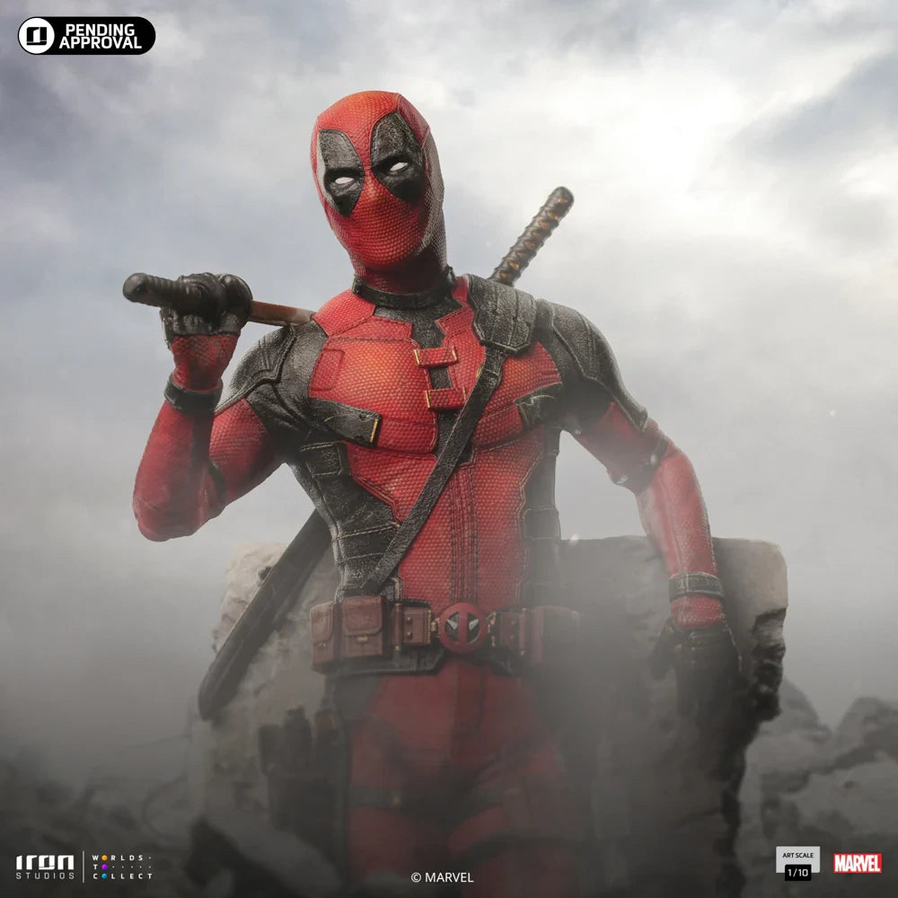 Preventa Resina Deadpool Figura Deadpool & Wolverine Iron (Licencia) Estudio
