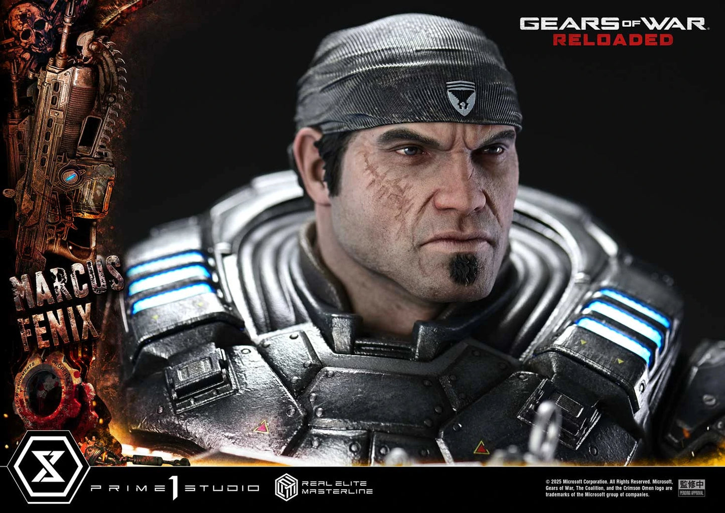 "Preventa Resina Marcus Fenix Figura Gears of War: Reloaded  Prime 1 (Licencia) Estudio"
