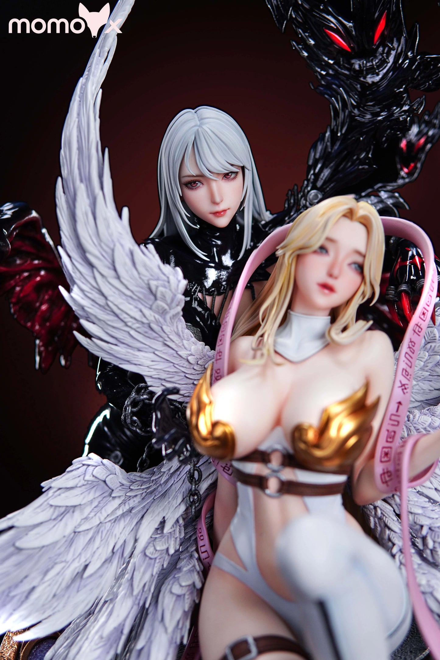 Preventa Resina Angewomon & Lady Devimon Figura Digimon MOMOX Estudio