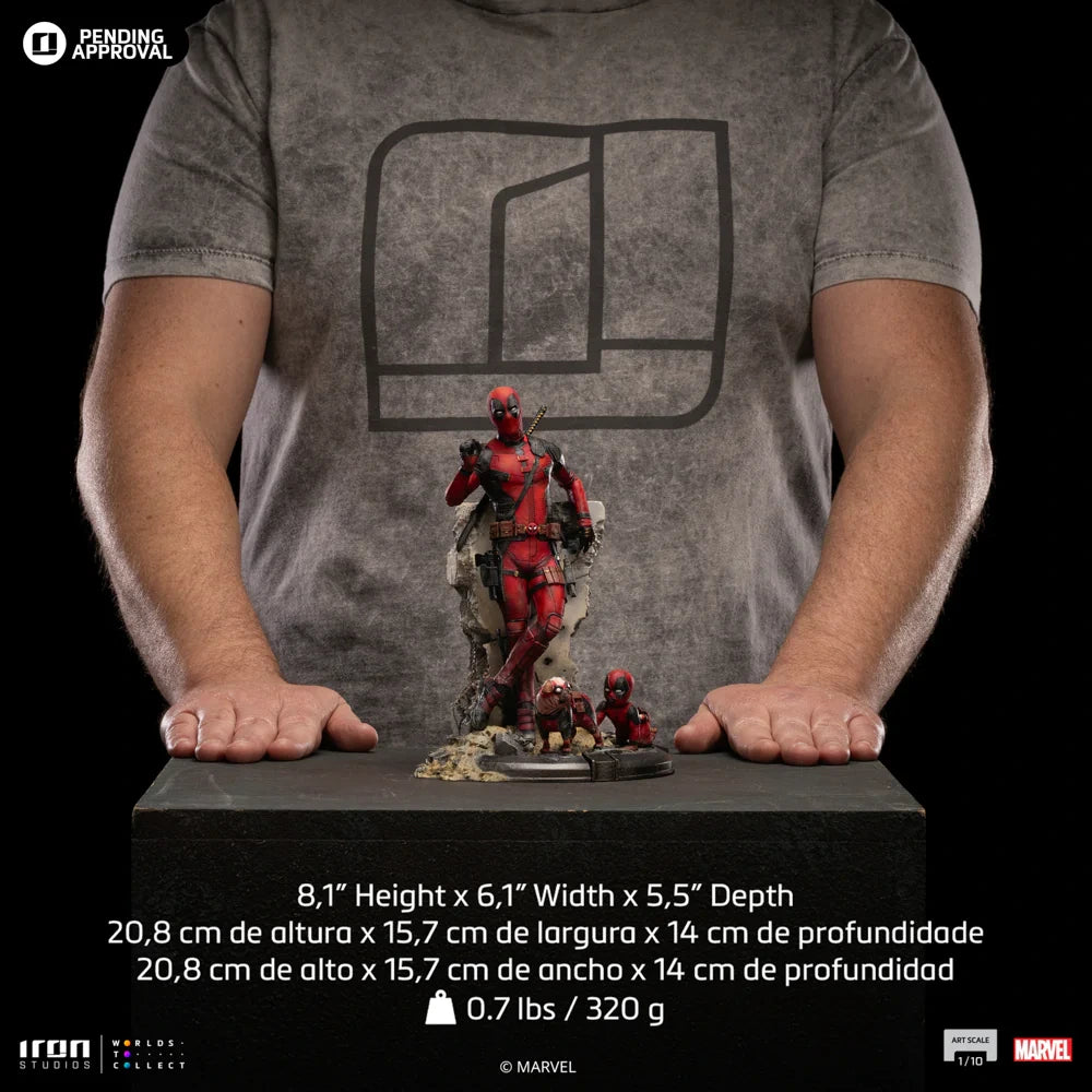 Preventa Resina Deadpool Figura Deadpool & Wolverine Iron (Licencia) Estudio