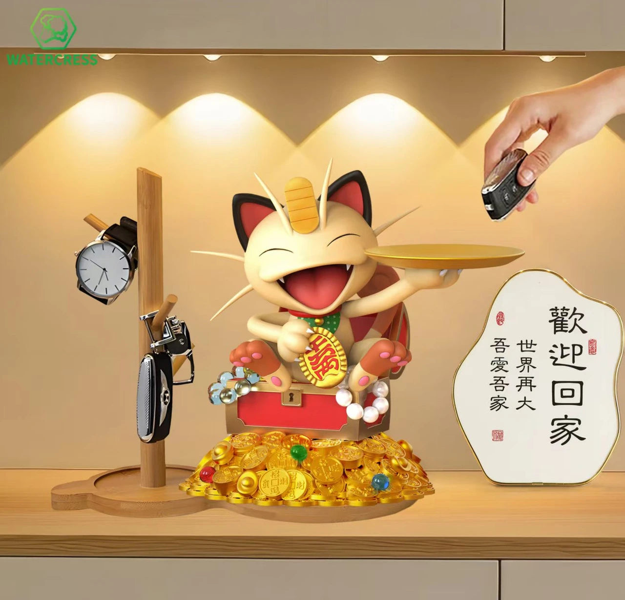 Preventa Resina Meowth Figura Pokemón Wataarcress Estudio