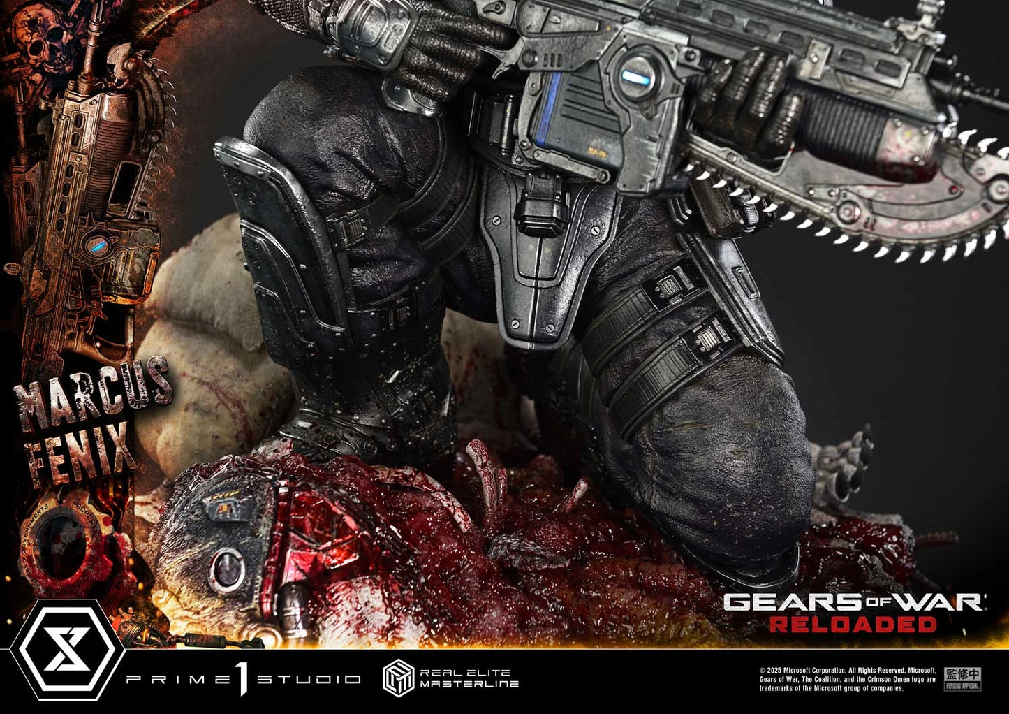 "Preventa Resina Marcus Fenix Figura Gears of War: Reloaded  Prime 1 (Licencia) Estudio"