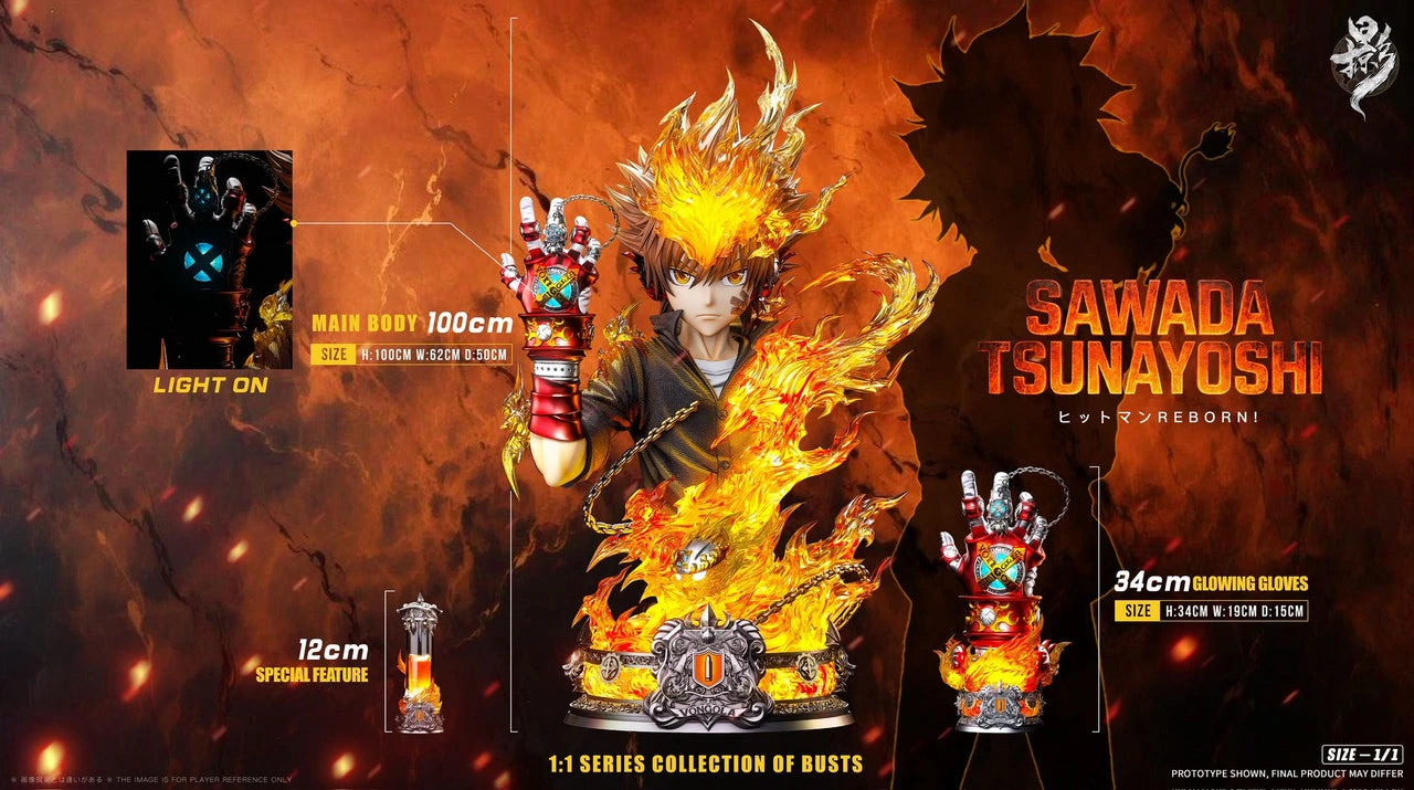 "Preventa Resina Tsunayoshi Sawada Figura Katekyō Hitman Reborn!  1/3 LueYing Estudio"