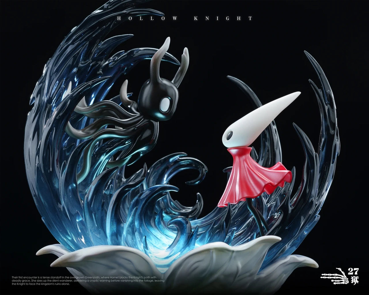 Preventa Resina Silksong y Knight  Figura Hollow Knight: Silksong 27Abyss Estudio