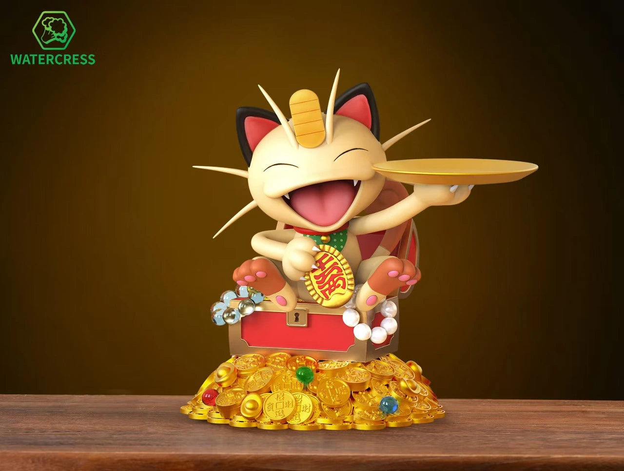 Preventa Resina Meowth Figura Pokemón Wataarcress Estudio