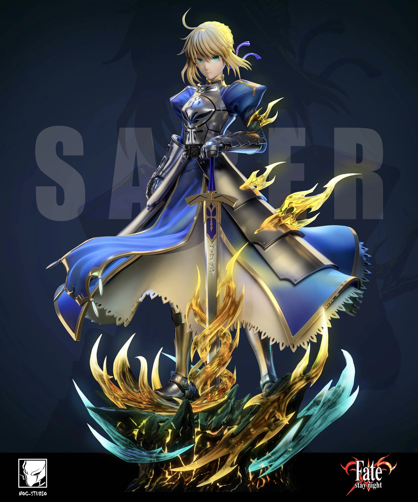 Preventa Resina Artoria Pendragon Figura Fate/Stay Night Noc Estudio