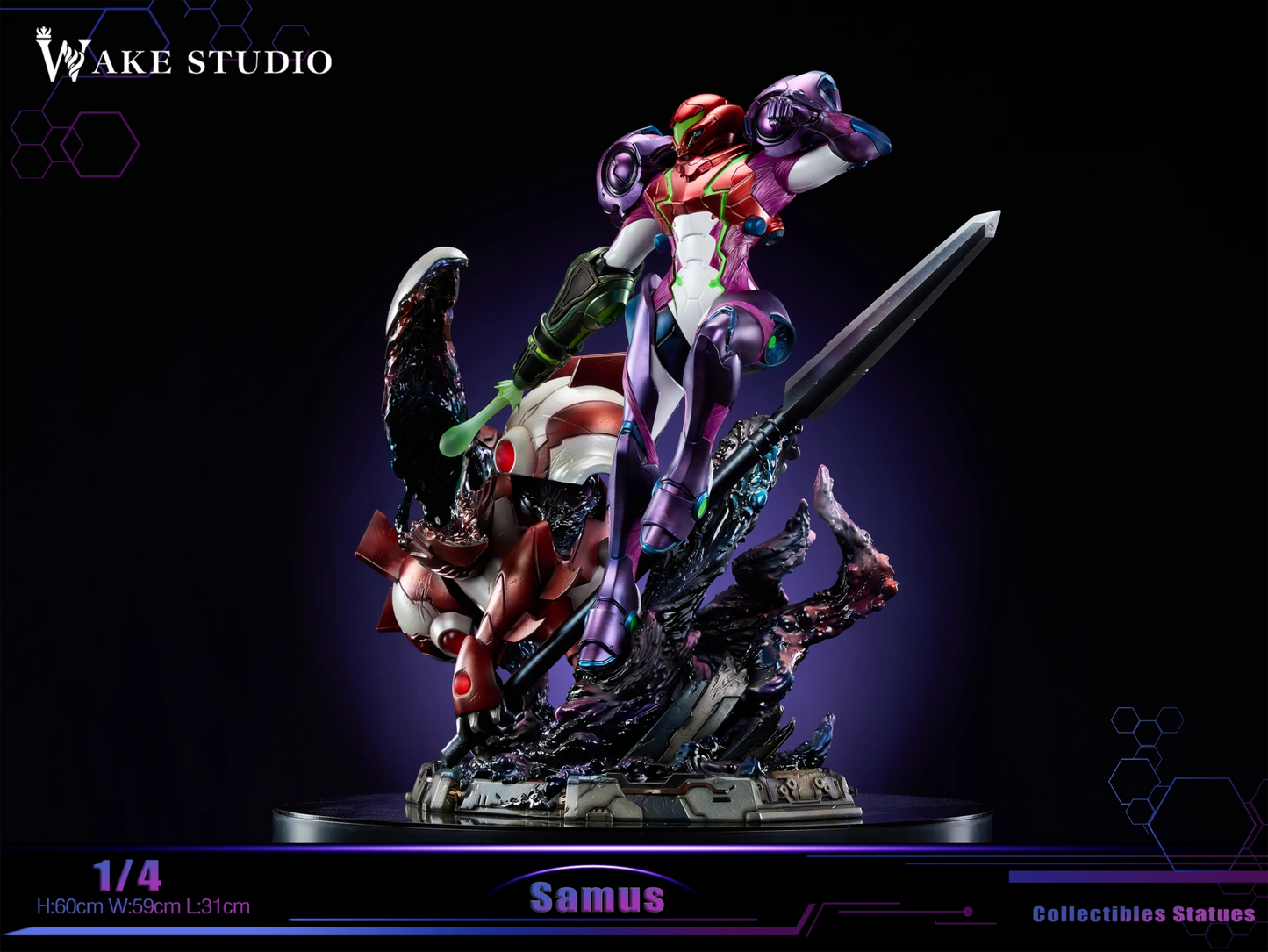 Preventa Resina Samus Figura Metroid Wake Estudio