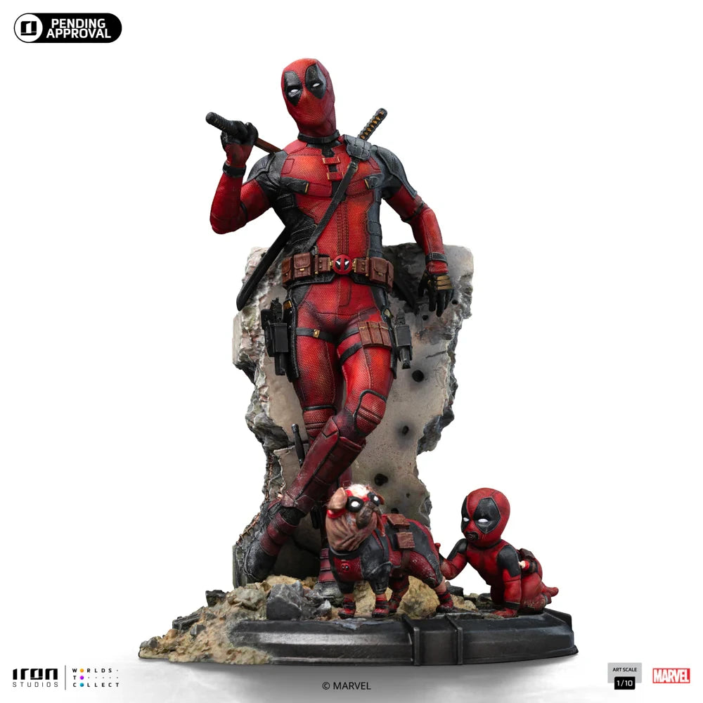 Preventa Resina Deadpool Figura Deadpool & Wolverine Iron (Licencia) Estudio