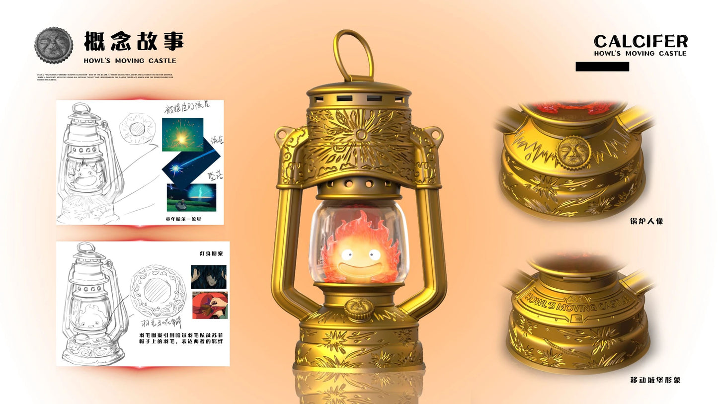 Preventa Resina Calcifer Figura El Increíble castillo vagabundo LongMiao Estudio