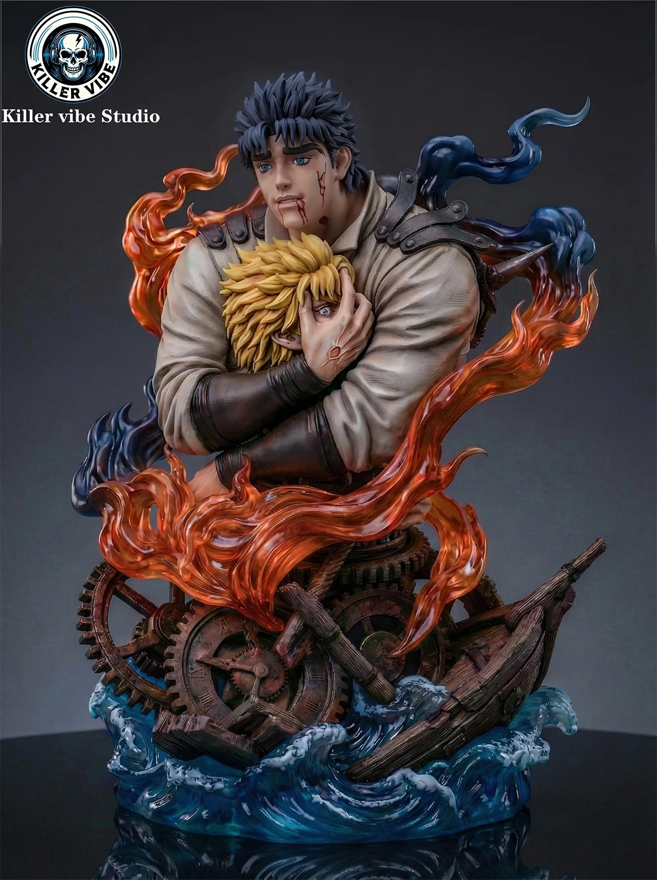"Preventa Resina Jonathan Joestar & Dio Brando Figura JoJo's Bizarre Adventure  Killer Vibe Estudio"