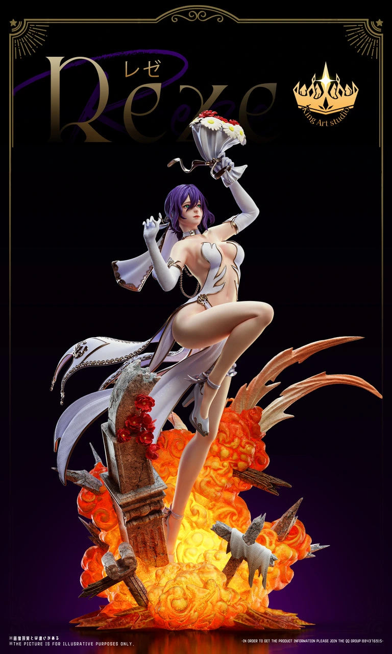 Preventa Resina Reze Figura Chainsaw Man King Art Estudio
