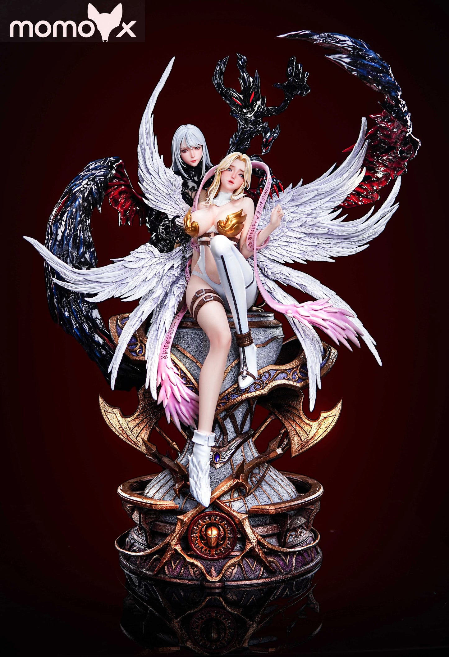 Preventa Resina Angewomon & Lady Devimon Figura Digimon MOMOX Estudio
