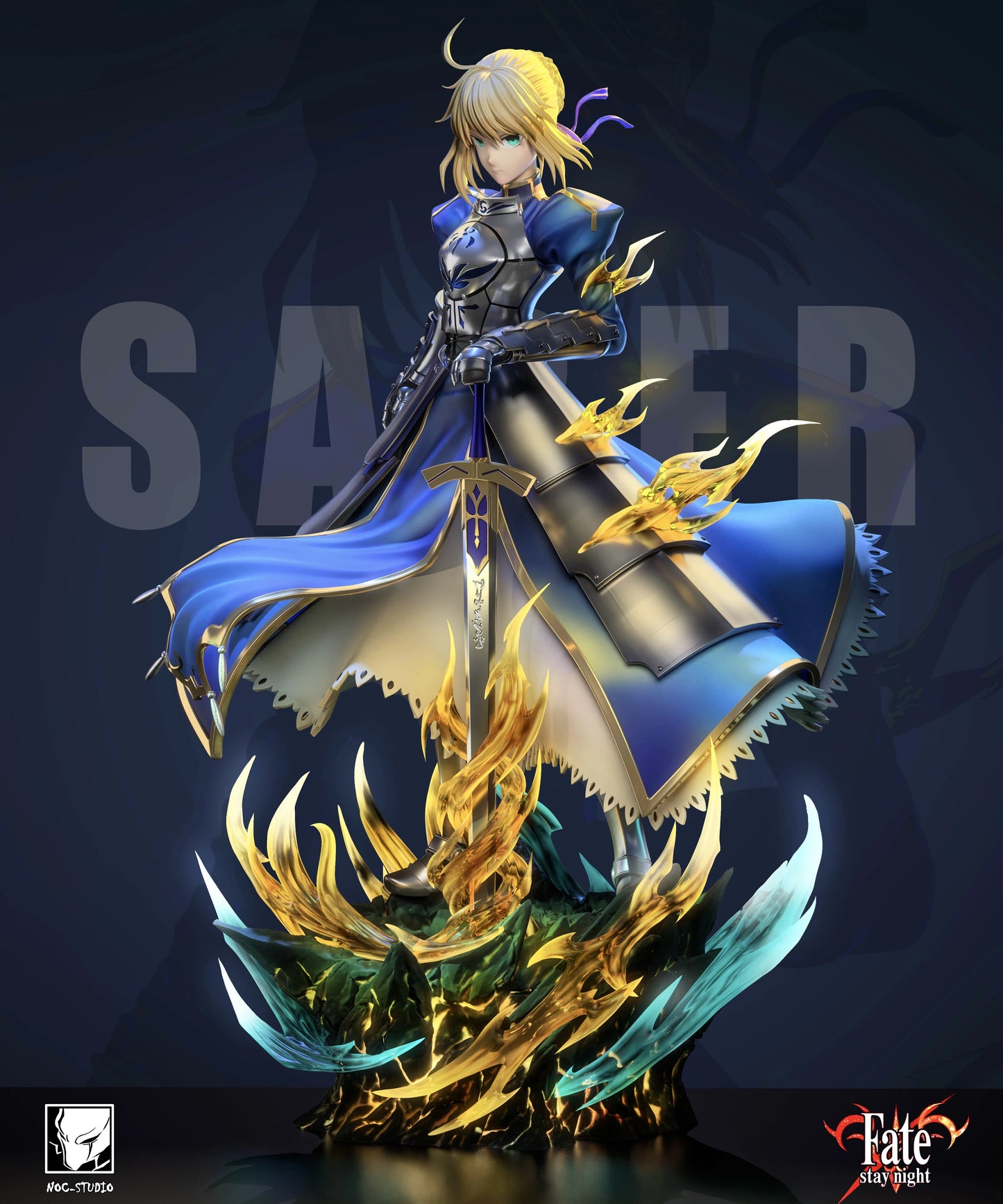 Preventa Resina Artoria Pendragon Figura Fate/Stay Night Noc Estudio