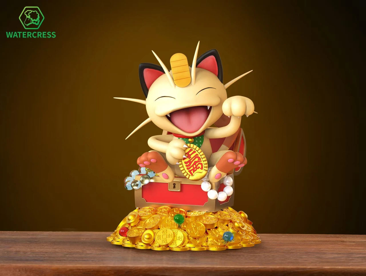 Preventa Resina Meowth Figura Pokemón Wataarcress Estudio